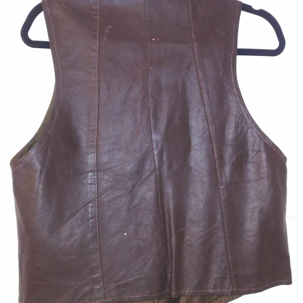Vintage Handmade leather vest for men - Picture 3 of 11